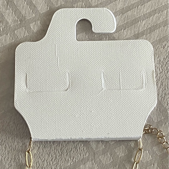 PANACEA 14K Gold Plated Paper Clip Chain Luxe Initial Necklace Letter A - Picture 10 of 10